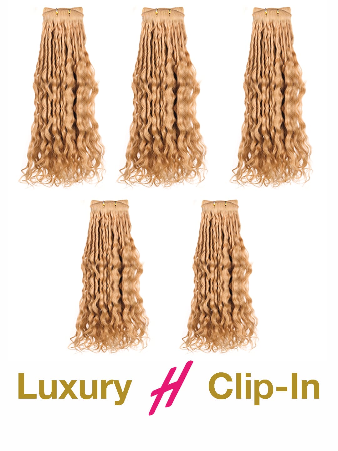 Clip in Extensions - luxury Qualität - 130 Gramm 5-teilig - 55cm - CURLY 1b variant detail image - fd6faf53d48f144bcb10ddac0f8fcf1588cb36f4645c89f0974cc2ada1eac7d3