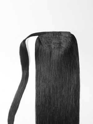 100% Echthaar Ponytail - luxury Qualität 1b variant detail image - 669fa5a06f448f3fe7568826d2756eca3685dd7c66c10bf61e466bc0afd5d38e