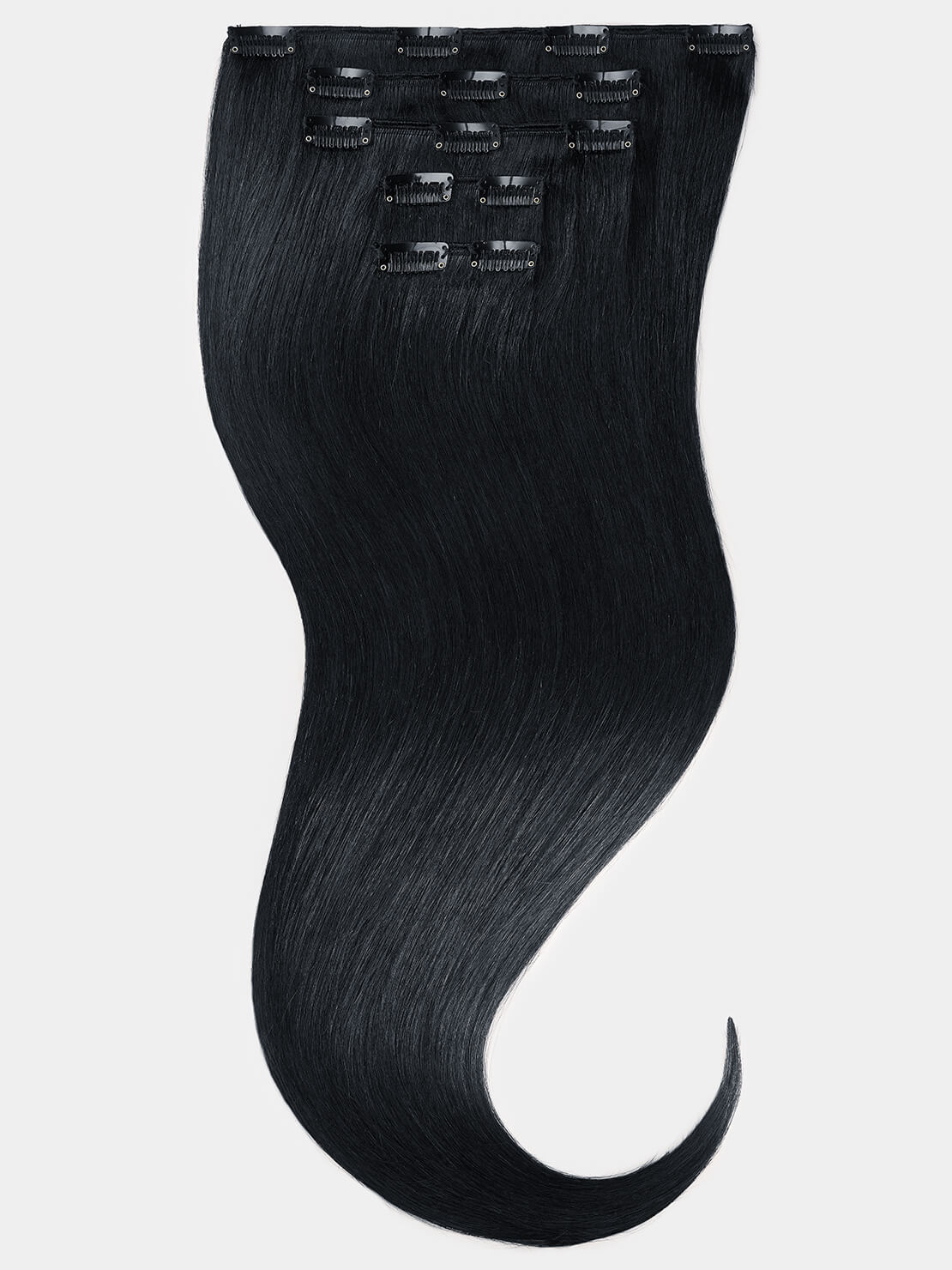 70cm XXL Clip in Extensions - luxury Qualität - 150 Gramm 5-teilig 1b variant detail image - 12f585aa15c45d86cbbe8cd3646da70646a014436ba73d0bcfb519ad2b3374dd