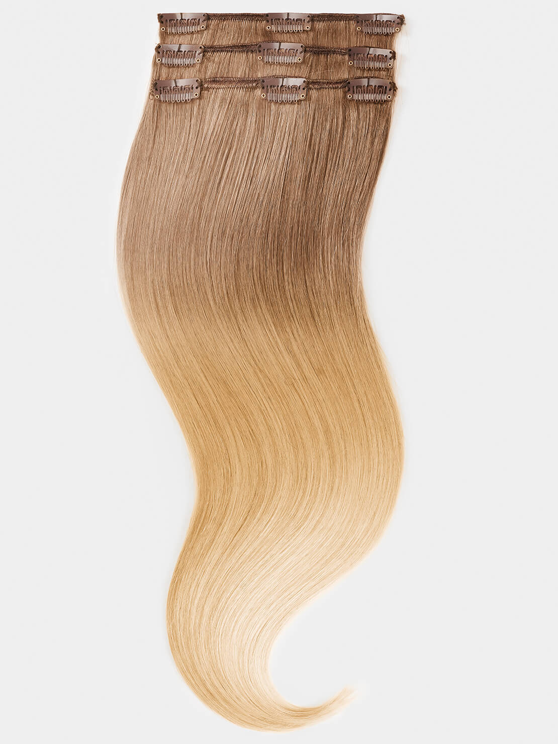 Ombré Clip in Extensions - luxury Qualität - 70 Gramm 3-teilig - 55cm