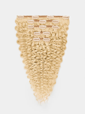 Clip in Extensions - luxury Qualität - 130 Gramm 5-teilig - 55cm - CURLY 1001 variant detail image - 5a15e3452230472f42d5471bafae52799baf373e31317432b273c7acd7ae2dd0