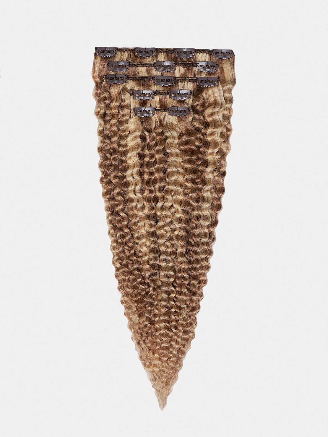 Clip in Extensions - luxury Qualität - 130 Gramm 5-teilig - 55cm - CURLY m18/24 feature image - 3854236a52d8a7d2ae55f18995f65e5f38c23dd0e9fbe5ec4f18b226bda66442