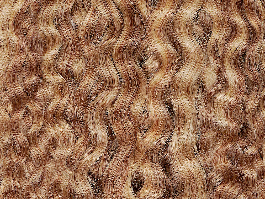 Clip in Extensions - luxury Qualität - 130 Gramm 5-teilig - 55cm - CURLY m8/26 variant detail image - e9c60947f6004372d2afaf2107ed2a38f3987b6b30ff8d4e9c0cdb8cab488de9