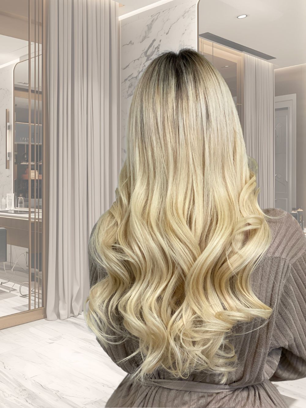 Nanoring Extensions in Hellblond sind wiederverwendbar und ermöglichen dir ein super angenehmes Traggefühl.